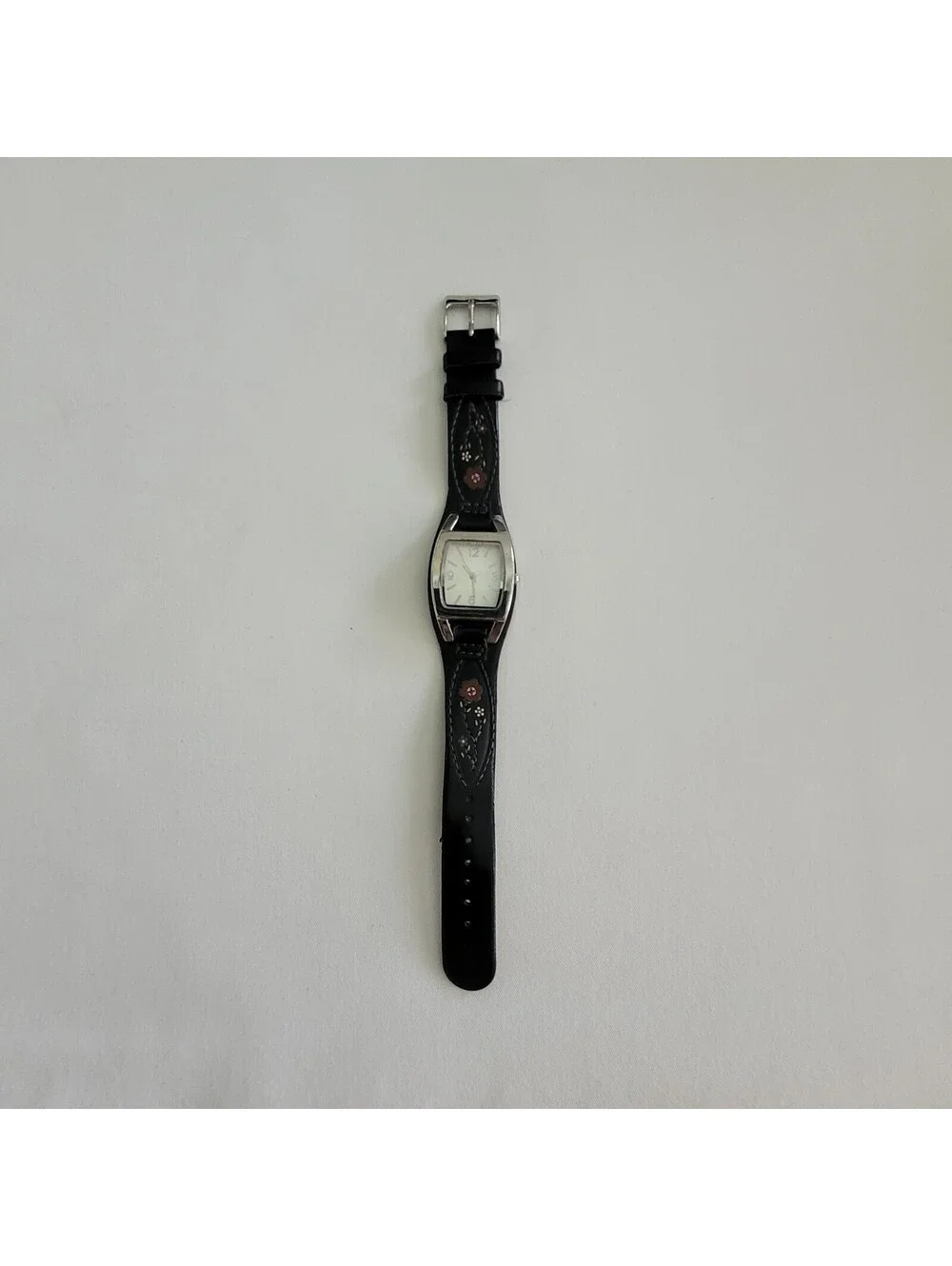 Vintage Xhilaration Women' Floral Cuff Watch FMDX111 Y2K New Battery & Working